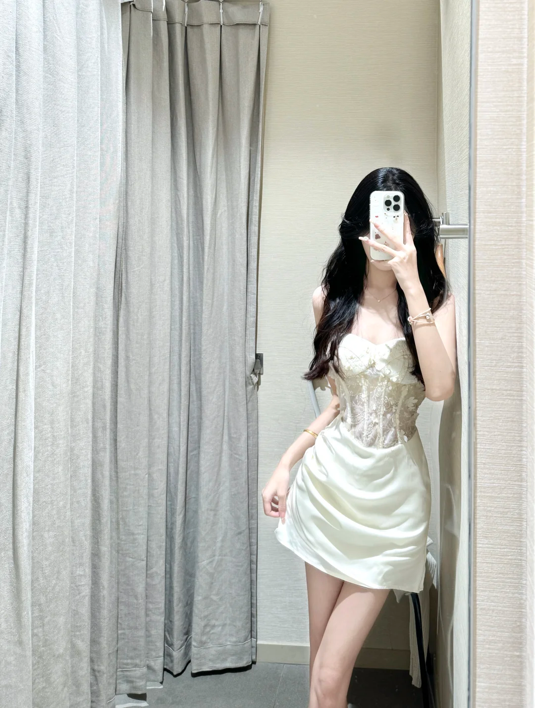Chic A Line Strapless Satin Lace Short Homecoming Dress 18th Birthday Outfits
