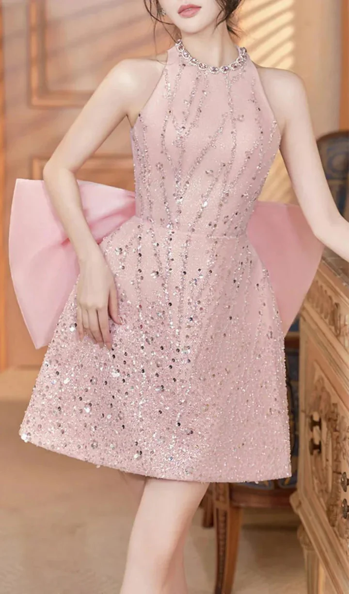 Simple A Line Scoop Short Birthday Dress Pink Homecoming Dresses