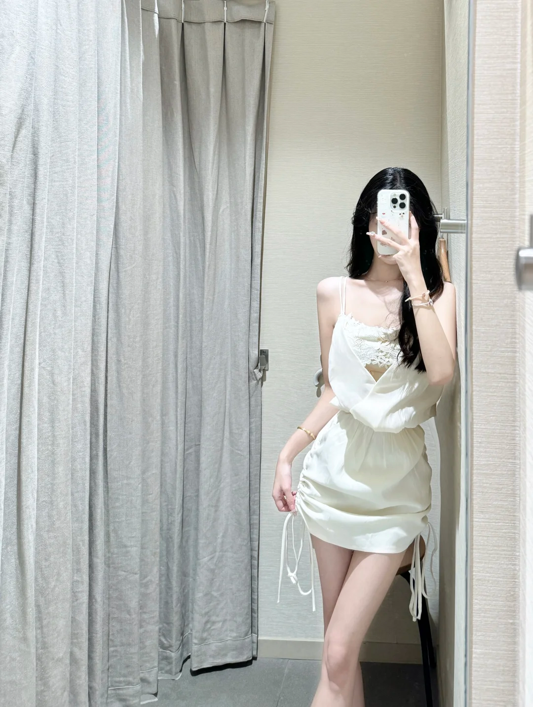 Pretty Mermaid Spaghetti Straps Satin Short Homecoming Dress 20th Birthday Outfits