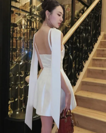 Simple A Line Scoop Neckline Short Birthday Dress Black Homecoming Dresses