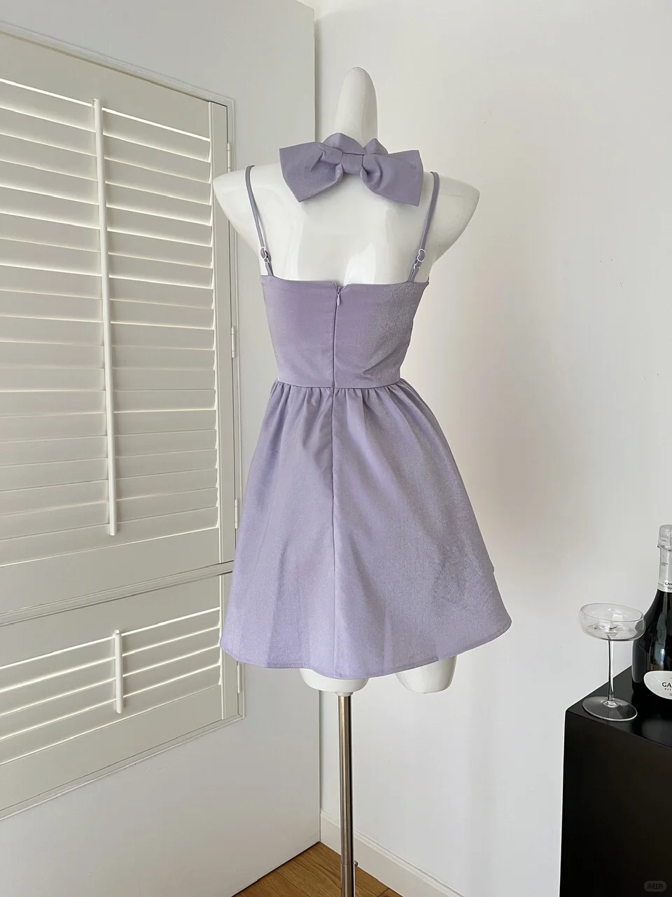 Pretty A Line Spaghetti Straps Lilac Satin Short Homecoming Dress 17th Birthday Outfits