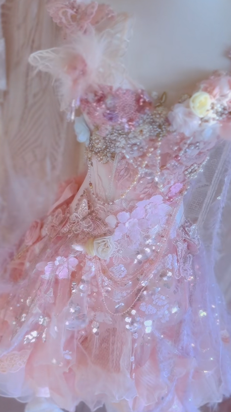 Gorgeous A Line Chiffon Tulle Sequin Beads Flower Short Homecoming Dress 18th Birthday Outfits