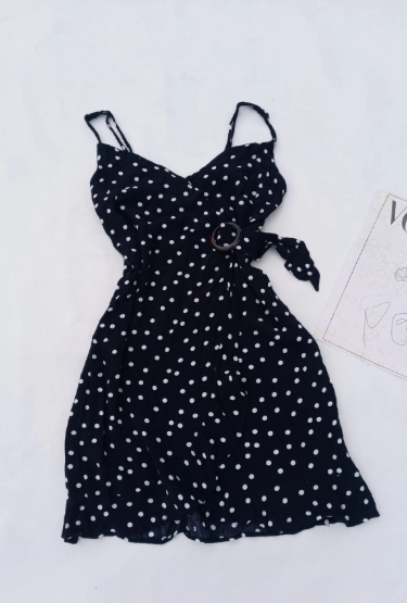 Chic A Line Halter Satin Polka Dots Short Homecoming Dress 18th Birthday Outfits