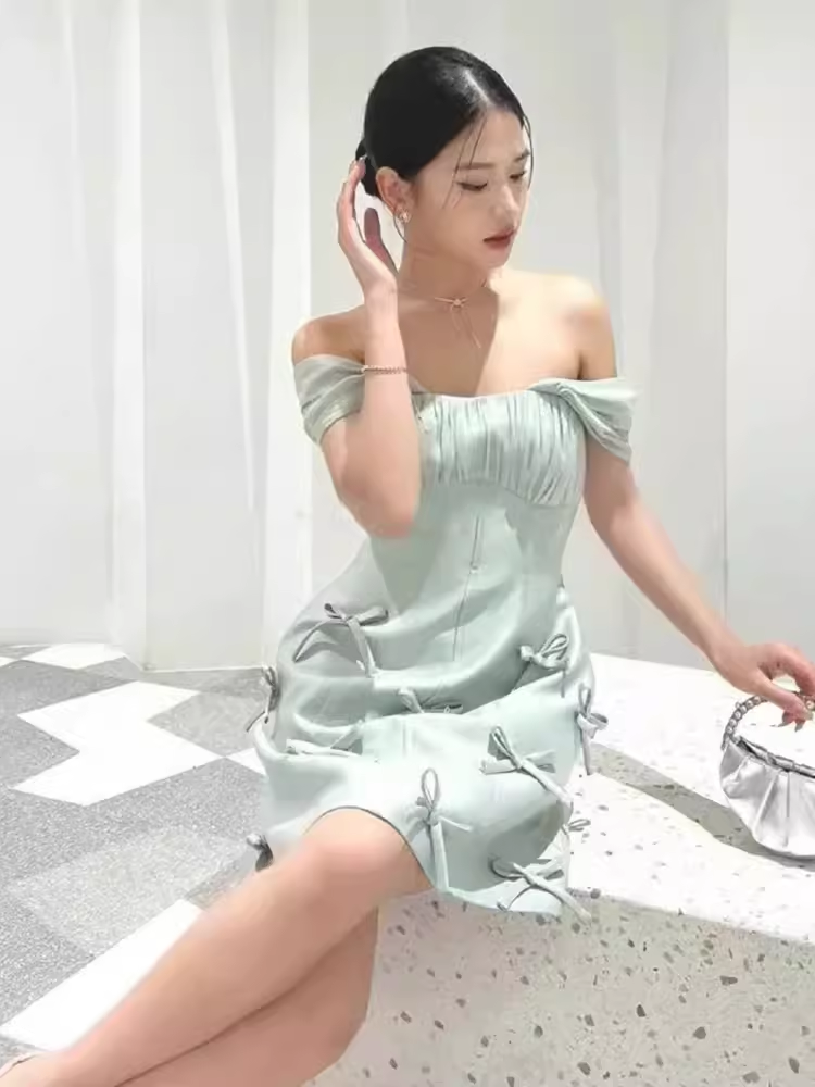 Simple A line Short Birthday Dress Satin Homecoming Dresses