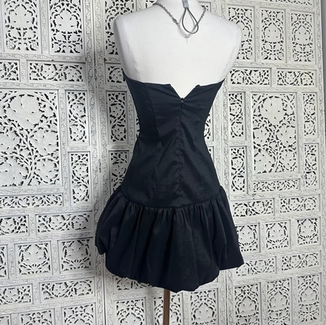 Unique A Line Strapless Black Satin Short Homecoming Dress 17th Birthday Outfits