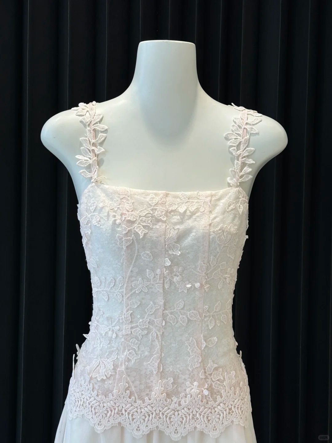 Pretty A Line Spaghetti Straps Satin Lace Long Prom Dresses Formal Dress