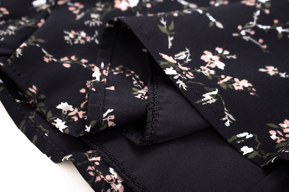 Women's Irregular Floral Suspender Dress Holiday Dresses
