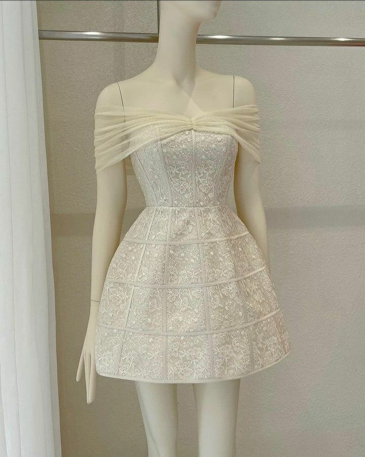 Pretty A Line Off The Shoulder Satin Lace Short Homecoming Dress 19th Birthday Outfits