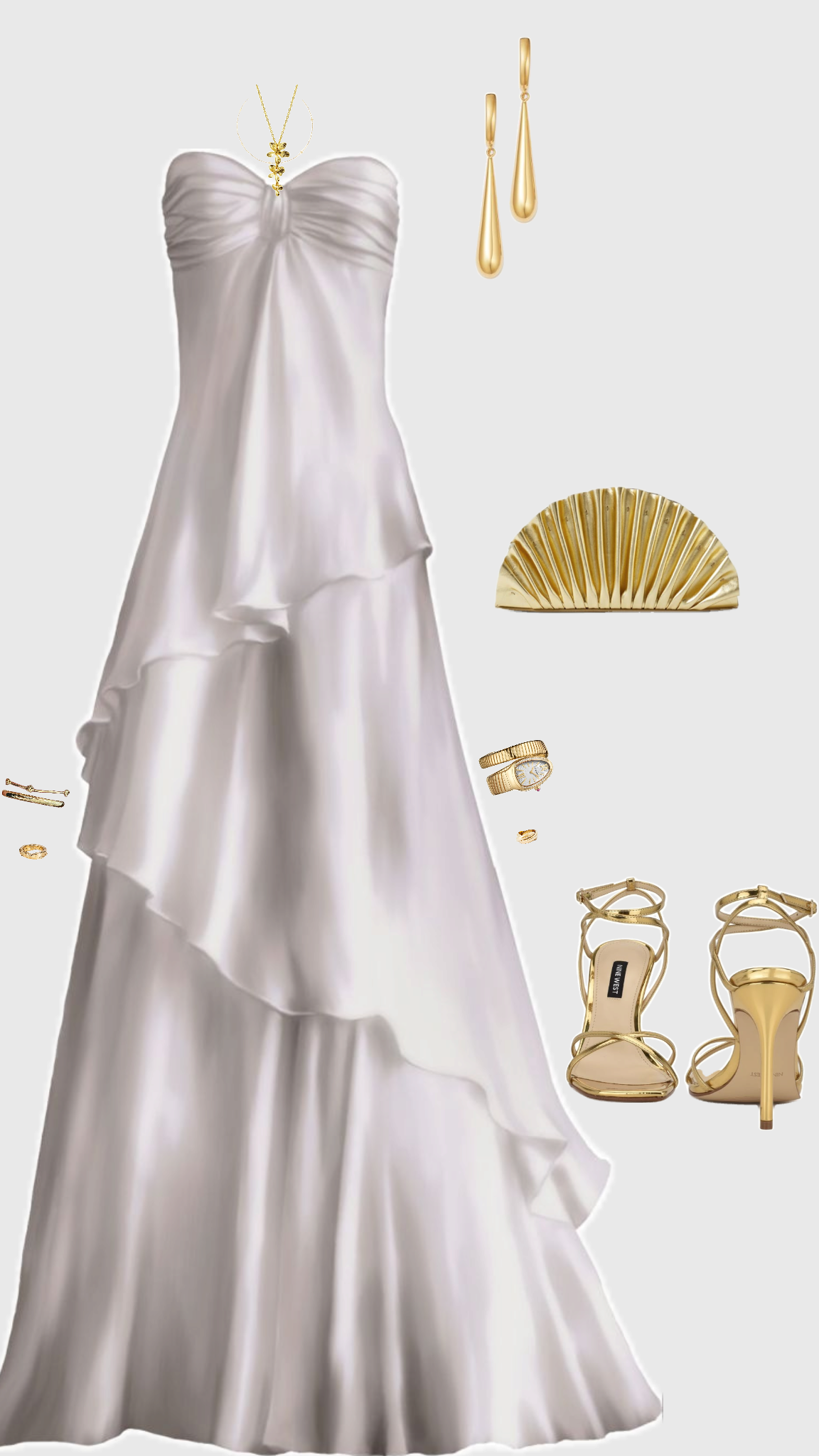Pretty A Line Strapless Satin Ruffle Long Prom Dresses Formal Dress