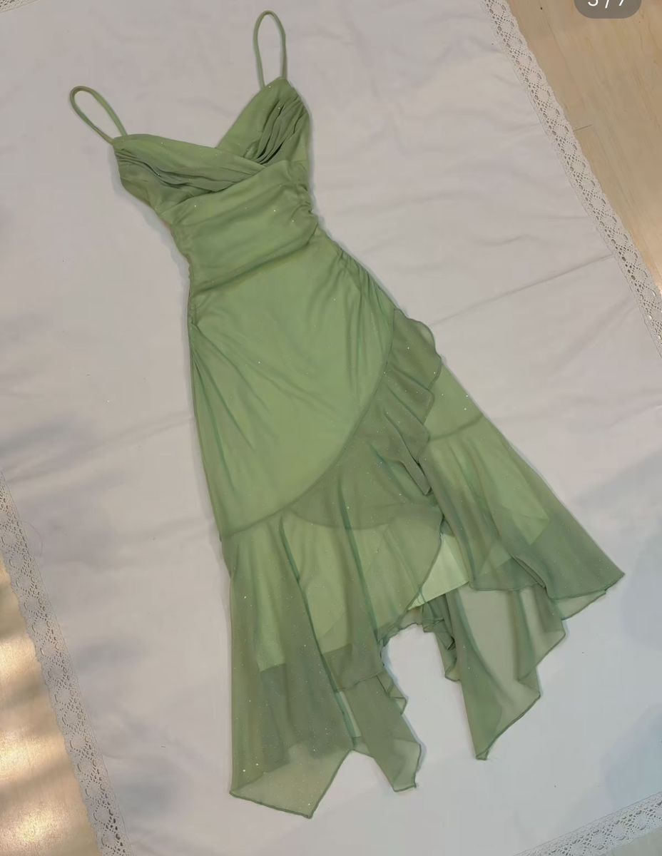 Classy A Line Spaghetti Straps Chiffon Sequin Long Prom Dress,Formal Dress