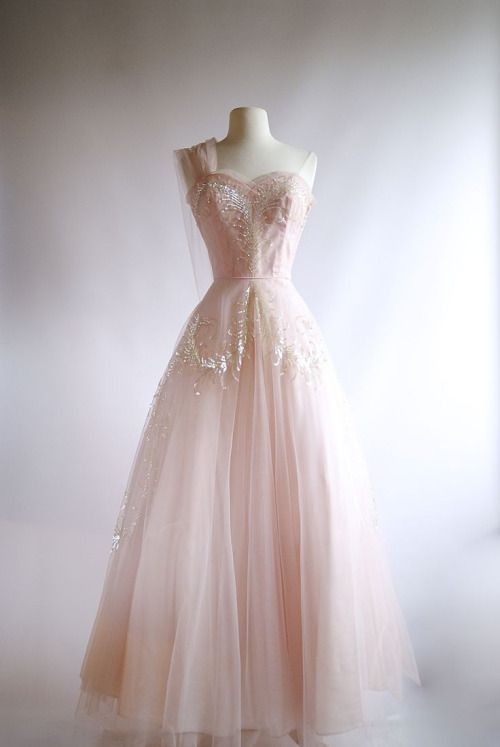 Lovely A Line One Shoulder Tulle Sequin Long Prom Dress,Formal Dress