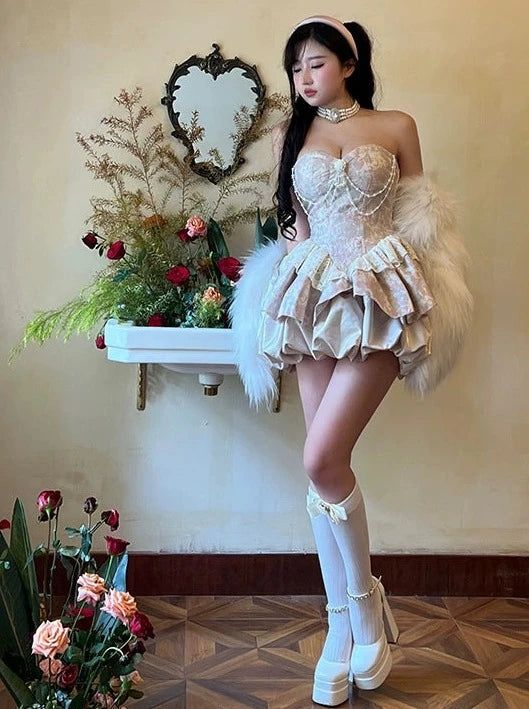 Cute Lace Ball Gown Homecoming Dresses Short Birthday Dress