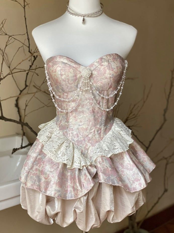 Cute Lace Ball Gown Homecoming Dresses Short Birthday Dress
