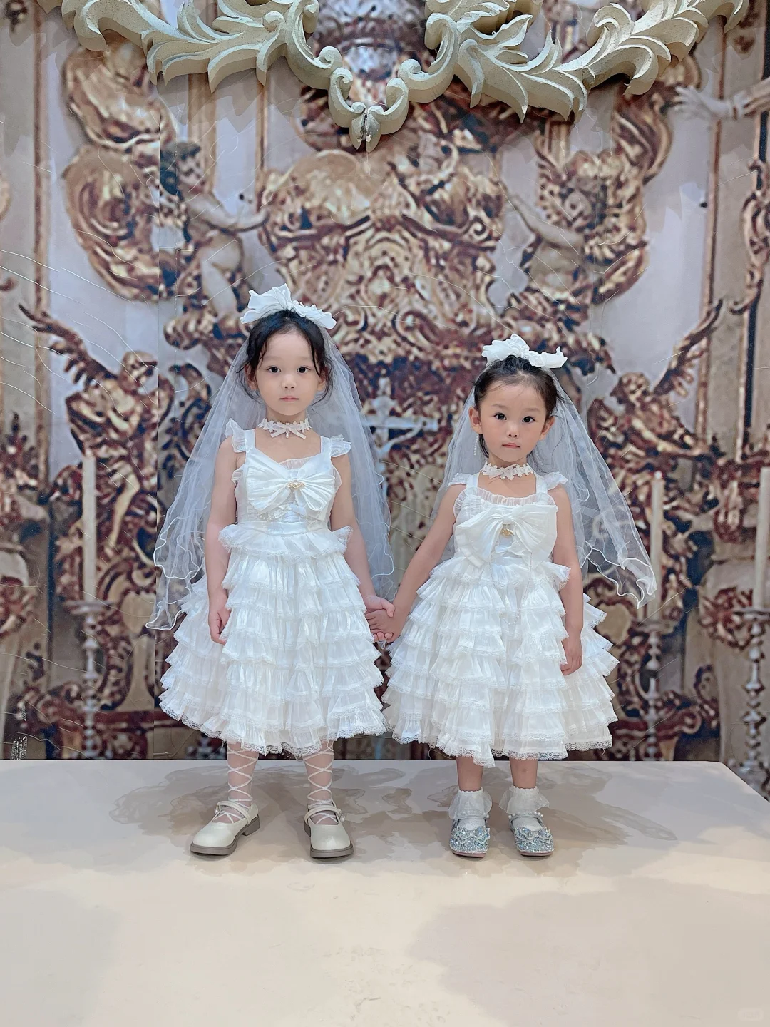 Sweet A Line Tiered Tulle Flower Girl Dress