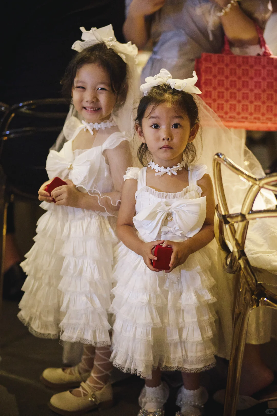Sweet A Line Tiered Tulle Flower Girl Dress