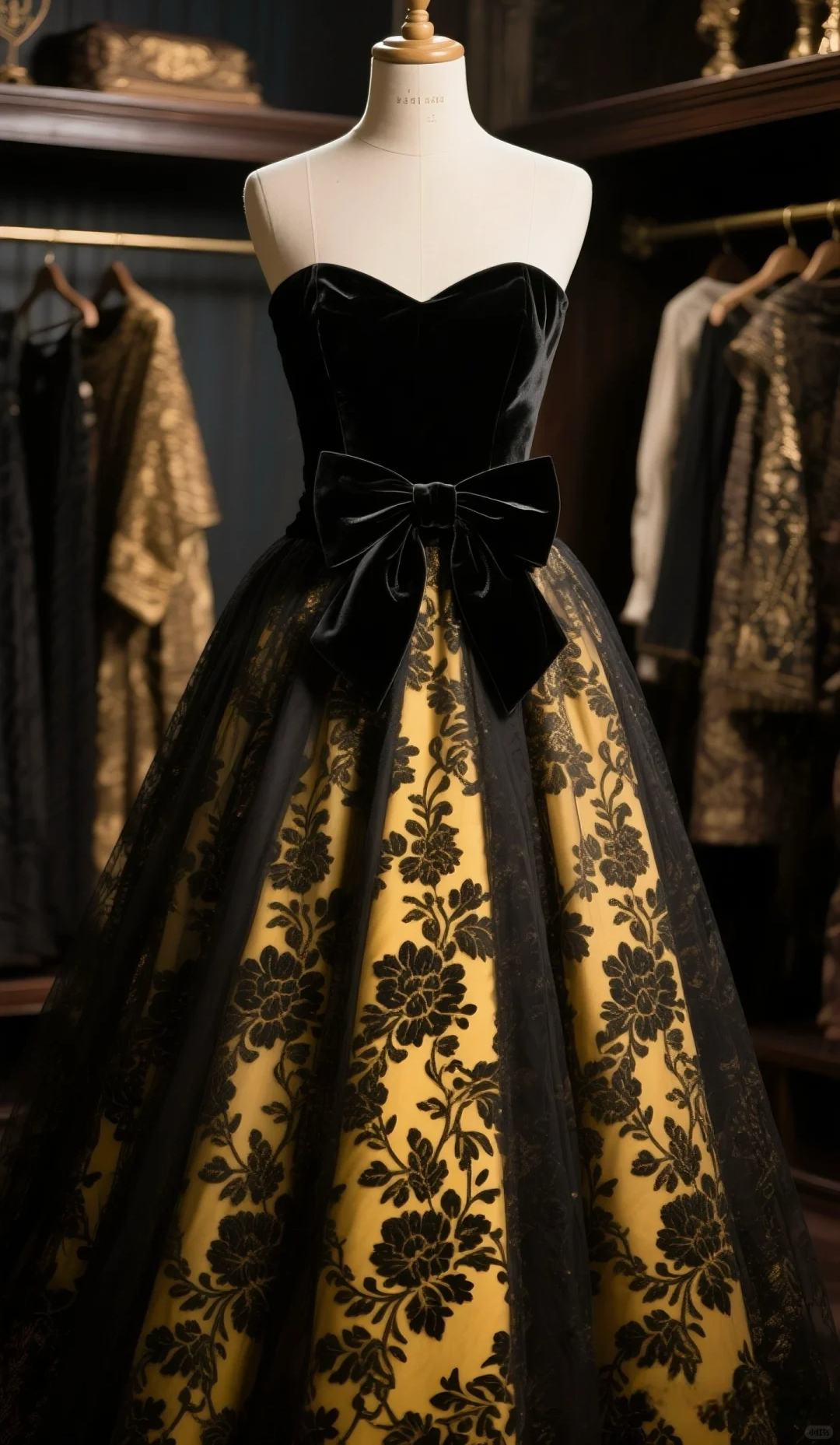 Formal Ball Gown Sweetheart Velvet Tulle Flowers Long Prom Dress, Evening Dress