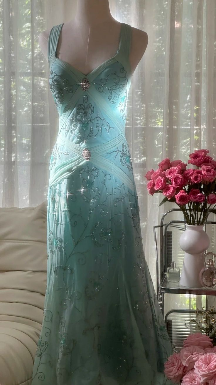 Gorgeous Mermaid Sweetheart Chiffon Sequin Beaded Long Prom Dress, Evening Dress