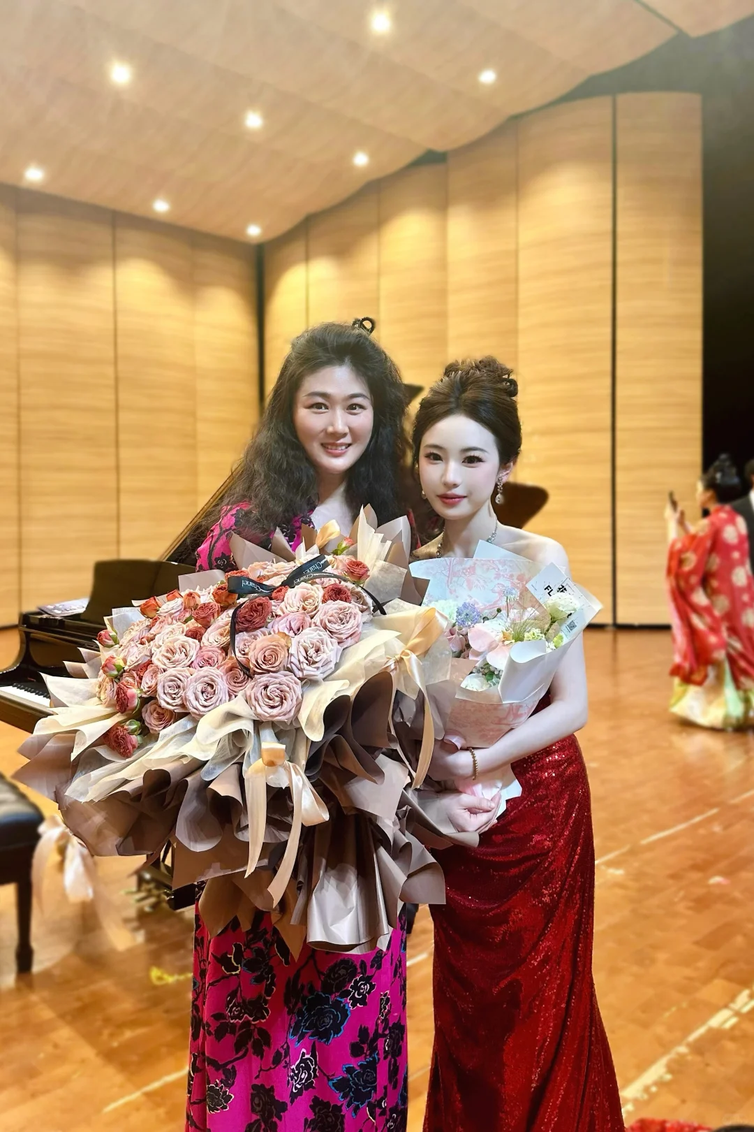 Sparkly Burgundy Mermaid Strapless Satin Sequin Beaded Long Prom Dress, Evening Dress
