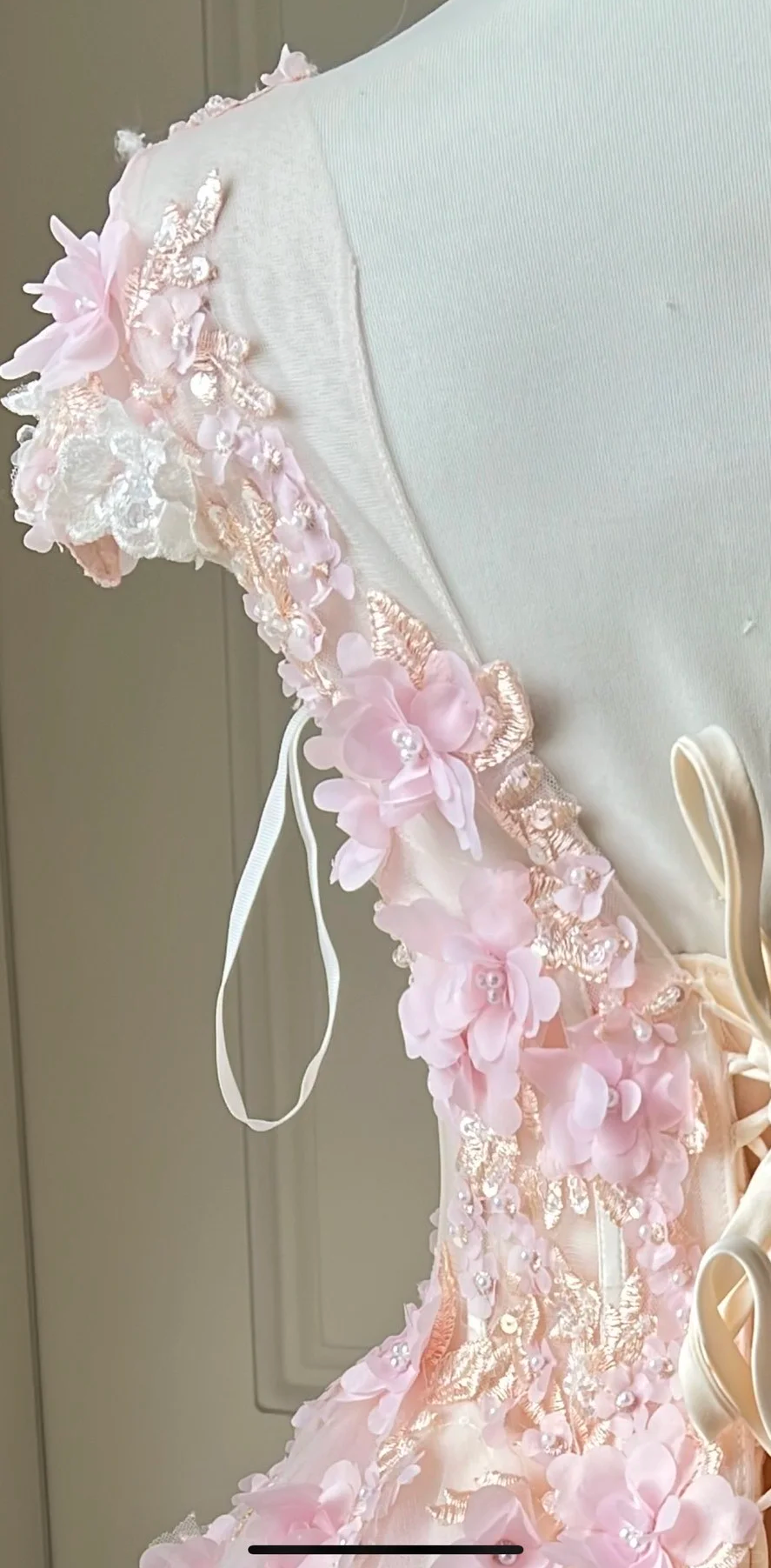 Fairy Ball Gown Tulle Applique Long Prom Dress, Evening Dress