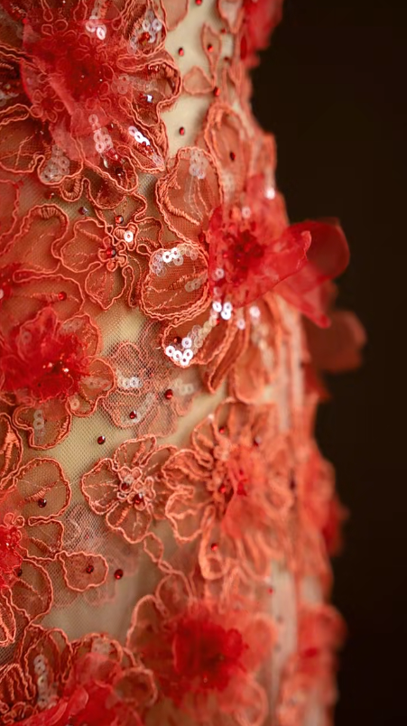 Unique Mermaid Strapless Tulle Applique Long Prom Dress, Evening Dress