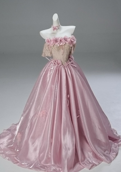 Pretty A Line Off The Shoulder Satin Applique Long Prom Dress, Evening Dress