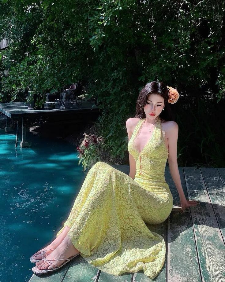Unique Charming Mermaid Halter Lace Without Sleeves Long Prom Dress, Evening Dress