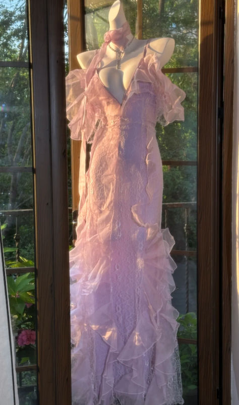 Charming Mermaid Spaghetti Straps Satin Ruffle Tulle Without Sleeves Long Prom Dress, Evening Dress