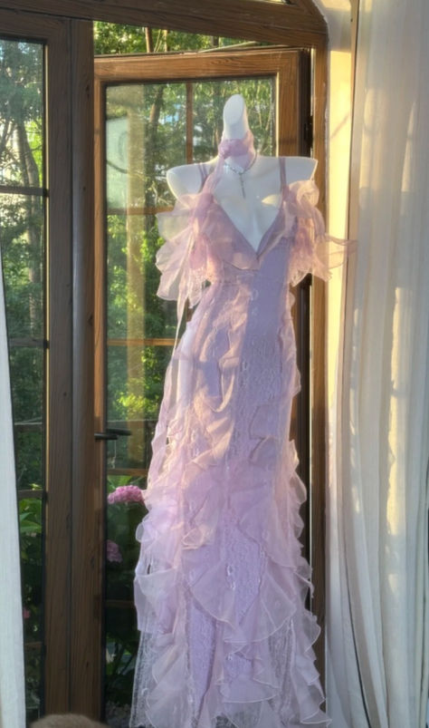 Charming Mermaid Spaghetti Straps Satin Ruffle Tulle Without Sleeves Long Prom Dress, Evening Dress