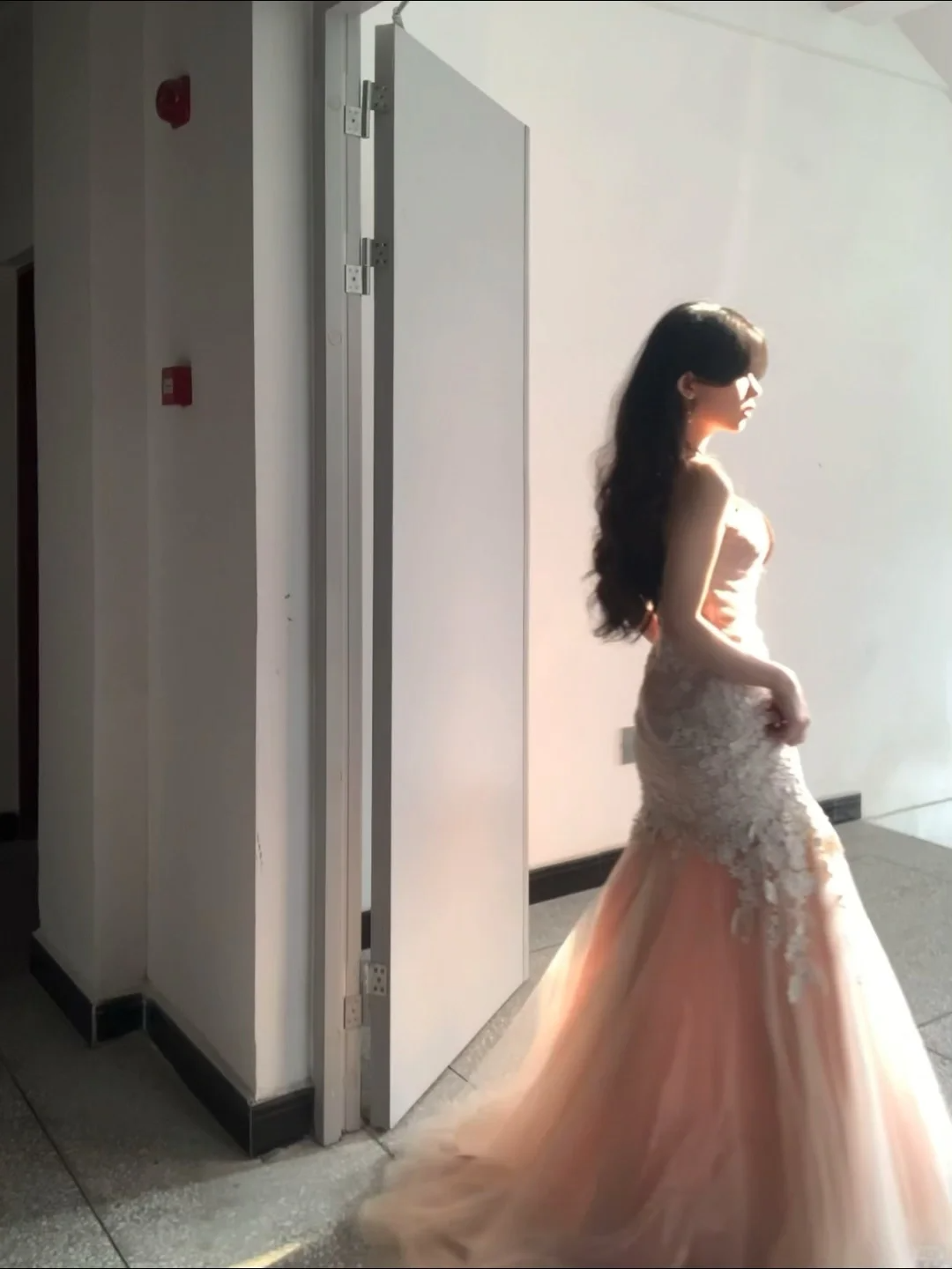 Elegant Mermaid Strapless Tulle Lace Without Sleeves Long Prom Dress, Evening Dress