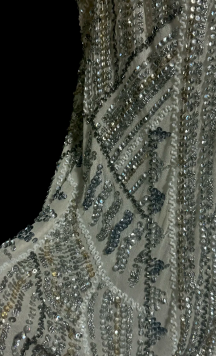 Gorgeous Shiny Mermaid Spaghetti Straps Satin Sequin Beaded Without Sleeves Long Prom Dress, Evening Dress