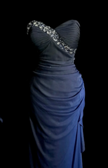 Gradient Mermaid Sweetheart Chiffon Sequin Without Sleeves Long Prom Dress, Evening Dress