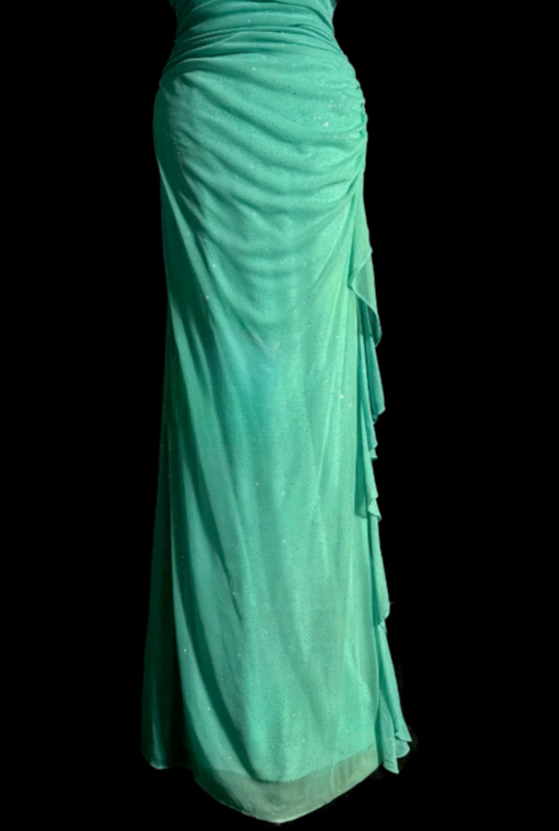 Chic Gradient Mermaid Sweetheart Chiffon Sequin Without Sleeves Long Prom Dress, Evening Dress
