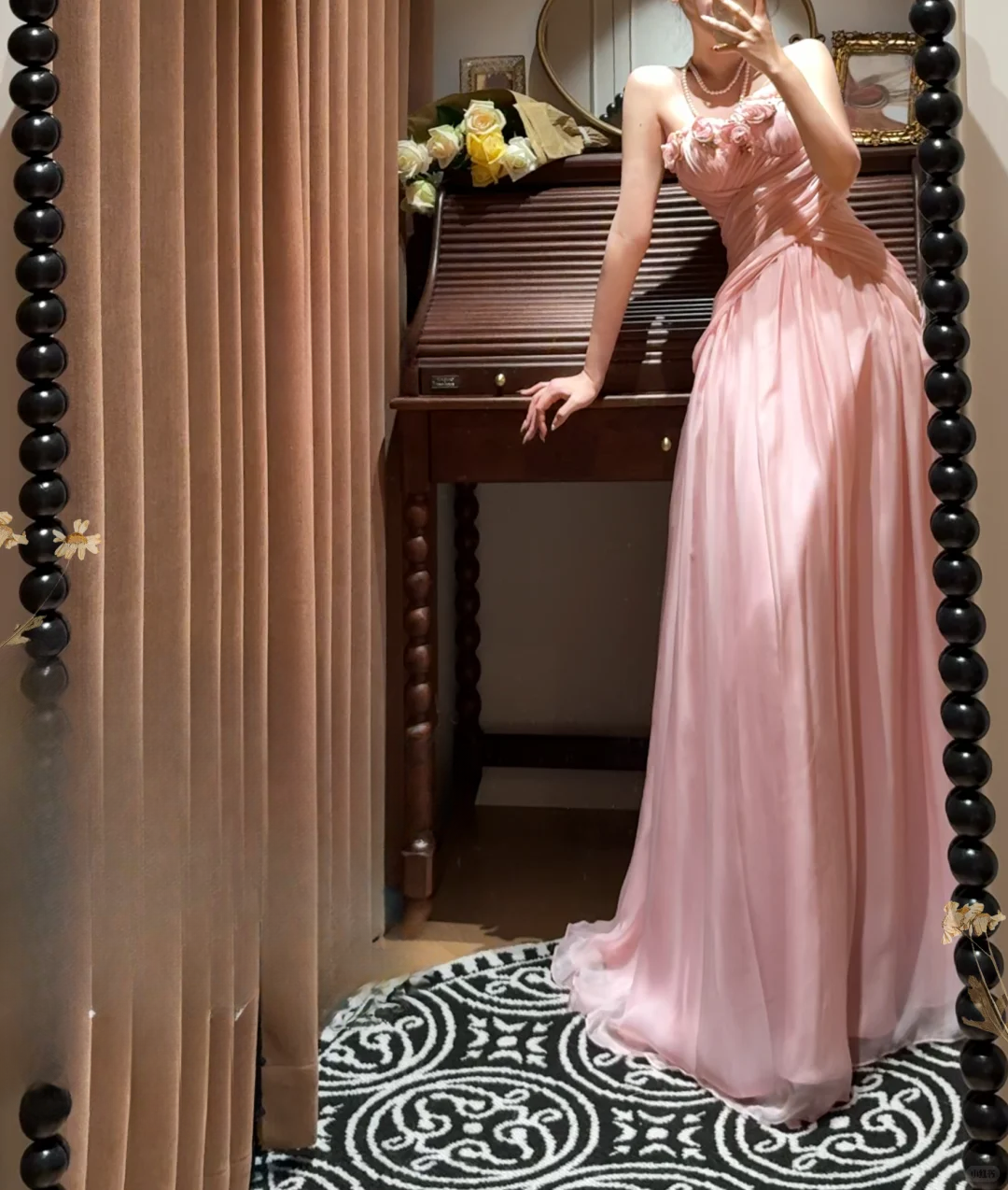 Pretty A Line Strapless Chiffon Without Sleeves Long Prom Dress, Evening Dress