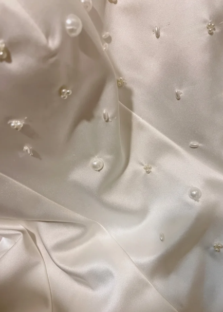 Pretty Mermaid Spaghetti Straps Satin Tiered Chiffon Beaded Without Sleeves Long Prom Dress, Evening Dress