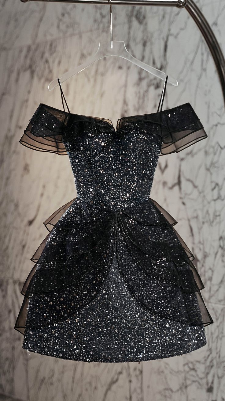 Vintage Straps A-Line Sequins Glitter Short Cocktail Homecoming Dress Birthday Outfits