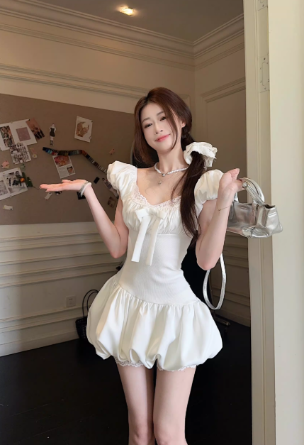 Sweet princess dress for women, summer short dress
