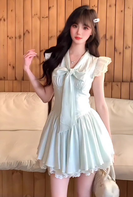 Elegant and Cute Princess Dress, Summer Short Dress