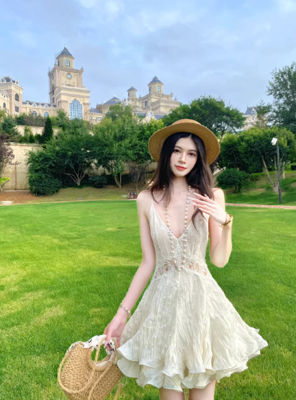 Elegant and Cute Princess Dress, Summer Short Dress