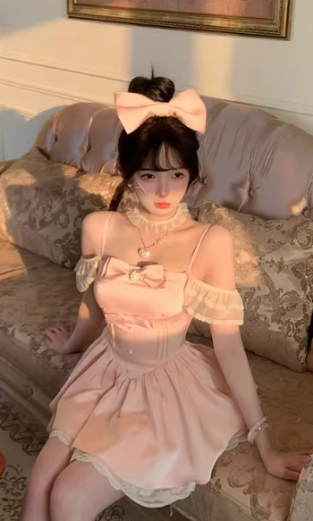 Elegant and Cute Princess Dress, Summer Short Dress
