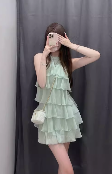 Gentle and Sweet A-Line Princess Dress, Summer Short Dress