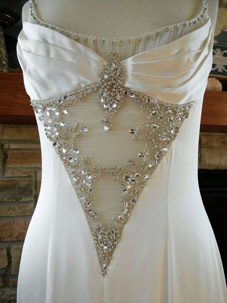 Vintage White Mermaid Beaded Straps Wedding Dress Long Prom Evening Gown