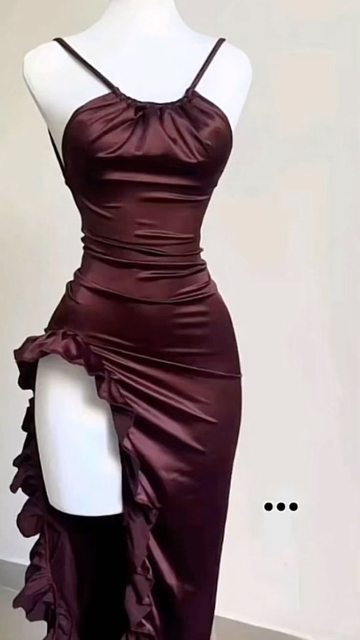 Vintage High Low Halter Burgundy Birthday Outfits Homecoming Dress