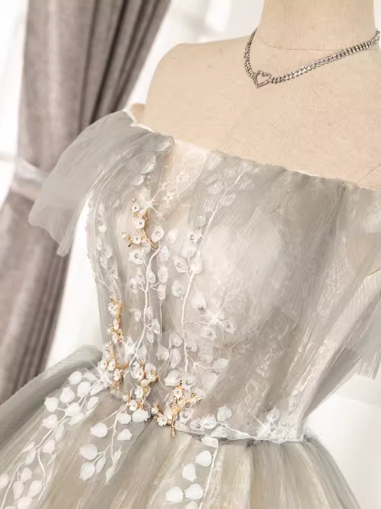 Unique A line Strapless Tulle Homecoming Dress 18th Birthday Outfits