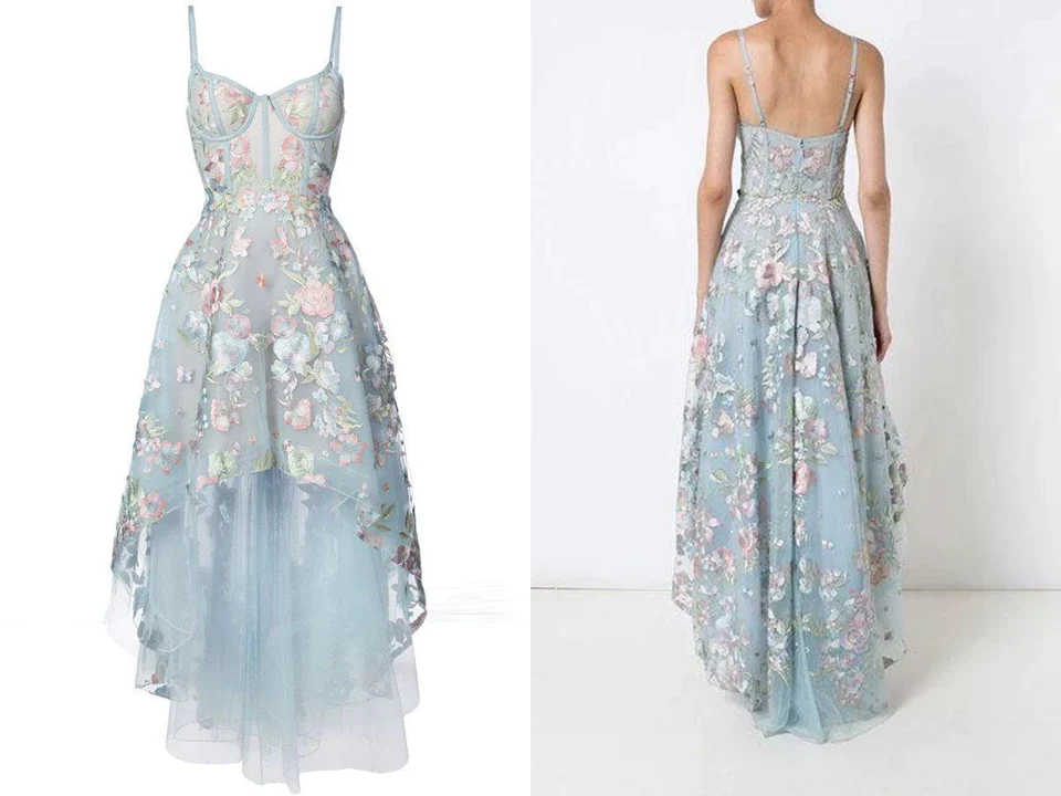 Spaghetti Straps Sweetheart Asymmetrical Prom Dress