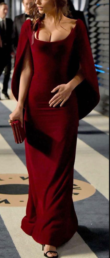 Vintage Burgundy Mermaid Long Prom Evening Dress Formal Party Gown