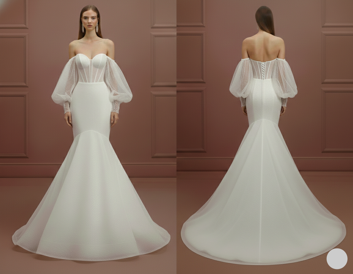 Corset Sleeve Wedding Dress Victorian Long Inspired Lace Gown