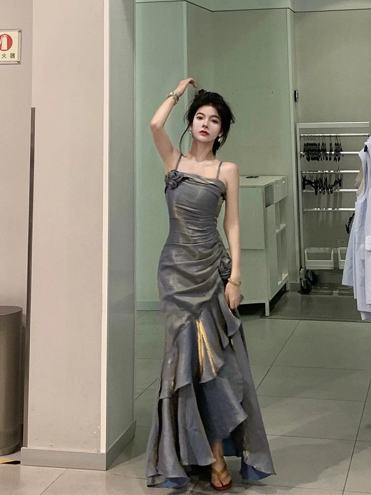Classy Sheath Sweetheart Sleeveless Satin Burgundy Long Prom Dresses