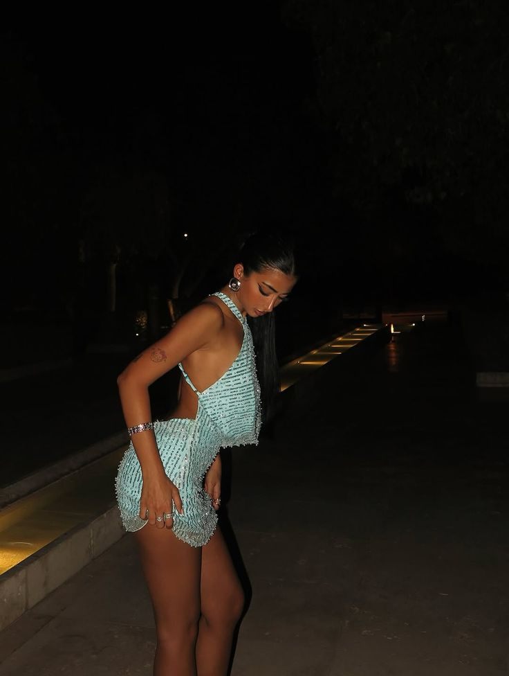 Sexy Halter Green Chiffon Sequin Beaded Backless Cocktail Dress Short Homecoming Dress 20th Birthday Dress