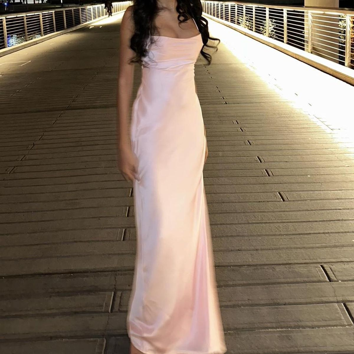 Classy Spaghetti Straps Pink Satin Mermaid Long Wedding Guest Dress Formal Evening Dress Prom Dresses