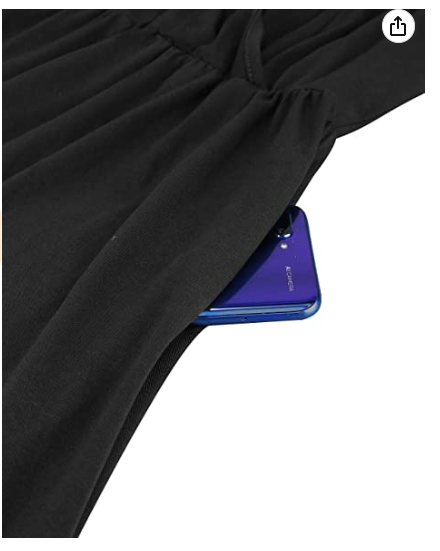 V-Neck Spaghetti Strap Homecoming Dress with Pockets